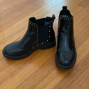 Black Studded Ankle Boots